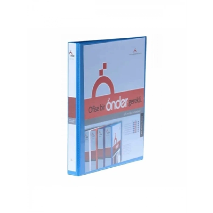 3E Grup - Önder 3 Cm 4 Halka D Mekanizma İç Cepli Klasör Mavi 2013-1