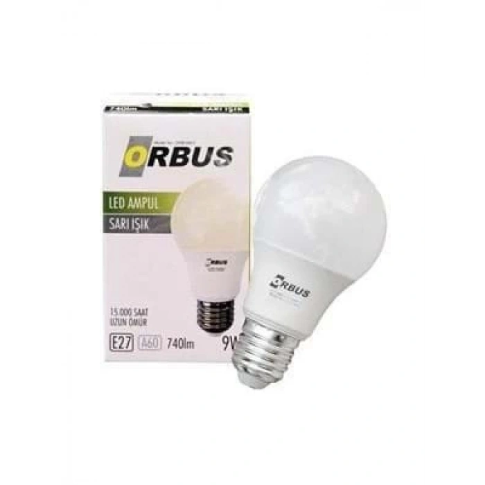 3E Grup - Orbus Orb-l9ws 15.000 Saat E27 800 Lm Sarı Led Ampul