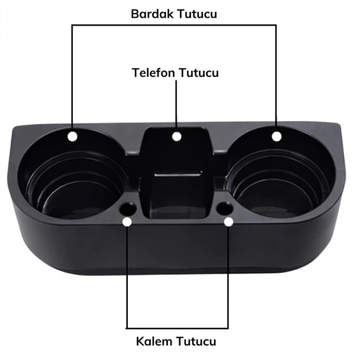 Oto Koltuk Yanı Bardak Tutucu Organizer
