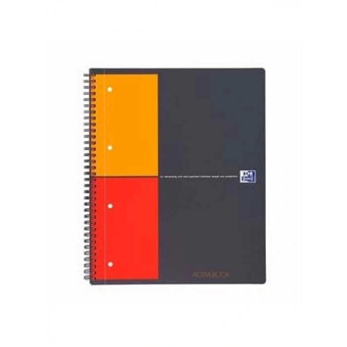 3E Grup - Oxford Actıve A4 Pp Kapak Spiralli Defter Kareli 80 Yp 104329