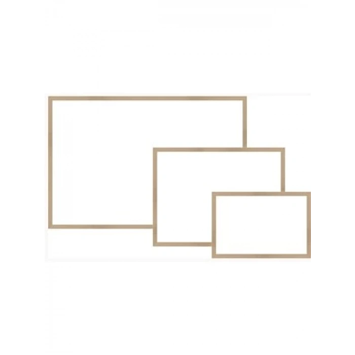3E Grup - Panda 45x60 Yazı Tahtası Naturel Ahşap Çerçeve Pan226