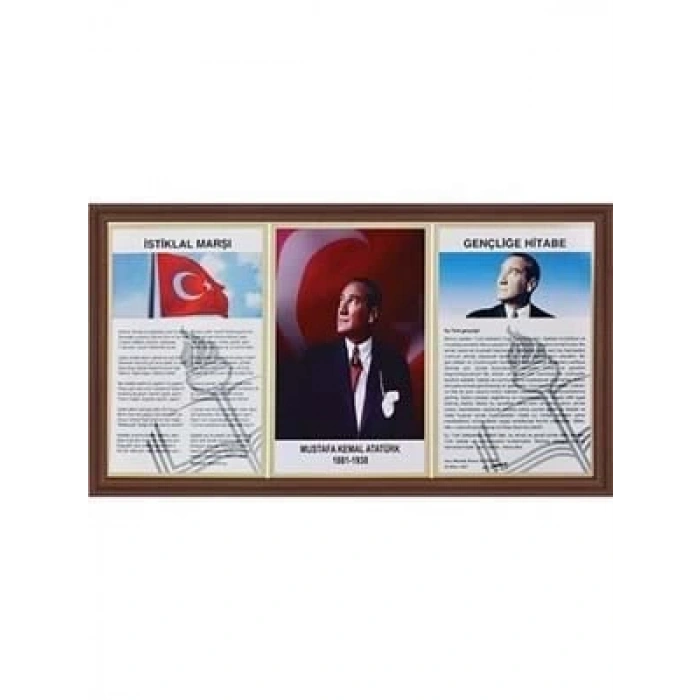 3E Grup - Panda 50x90 3 Lü Milli Levha Mdf Çerçeve 424