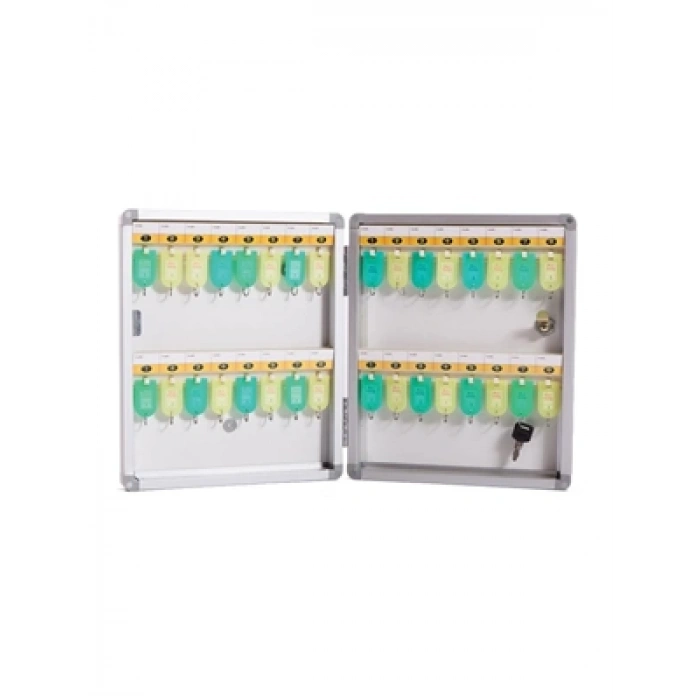 3E Grup - Panda (defelom) 220x60x330 Mm İthal Alüminyum Anahtar Dolabı 24 Lük H-1024