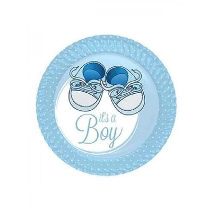 3E Grup - Parti Dünyası İlkadımım Mavi 8li Tabak 427351