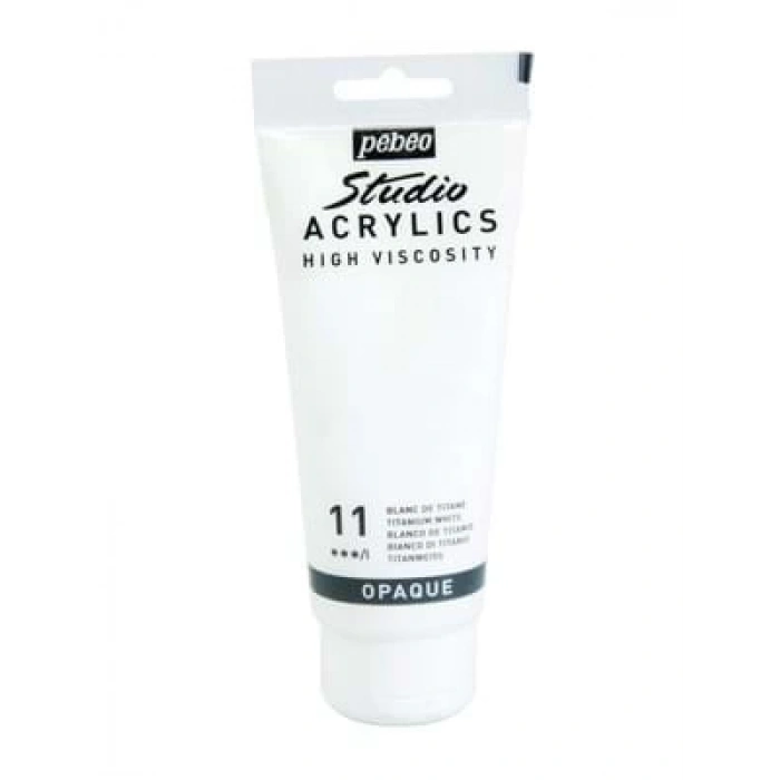 3E Grup - Pebeo 100 Ml Akrilik Boya Yüksek Yoğunluklu Titanium Beyaz 11