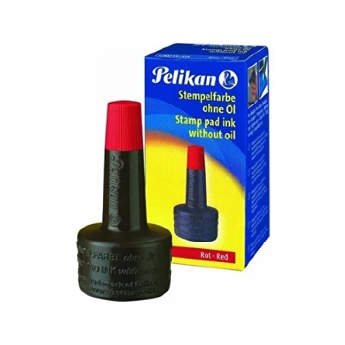 3E Grup - Pelikan Istampa Mürekkebi Kırmızı 28 Ml