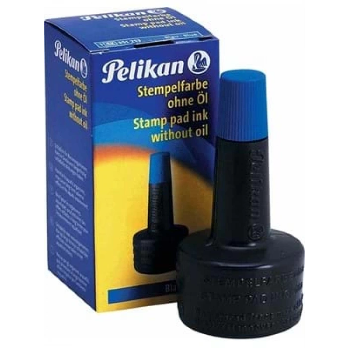 3E Grup - Pelikan Istampa Mürekkebi Mavi 28 Ml