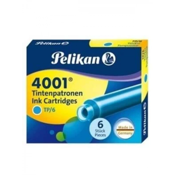 3E Grup - Pelikan Kartuş Turkuaz 6 Lı 4001