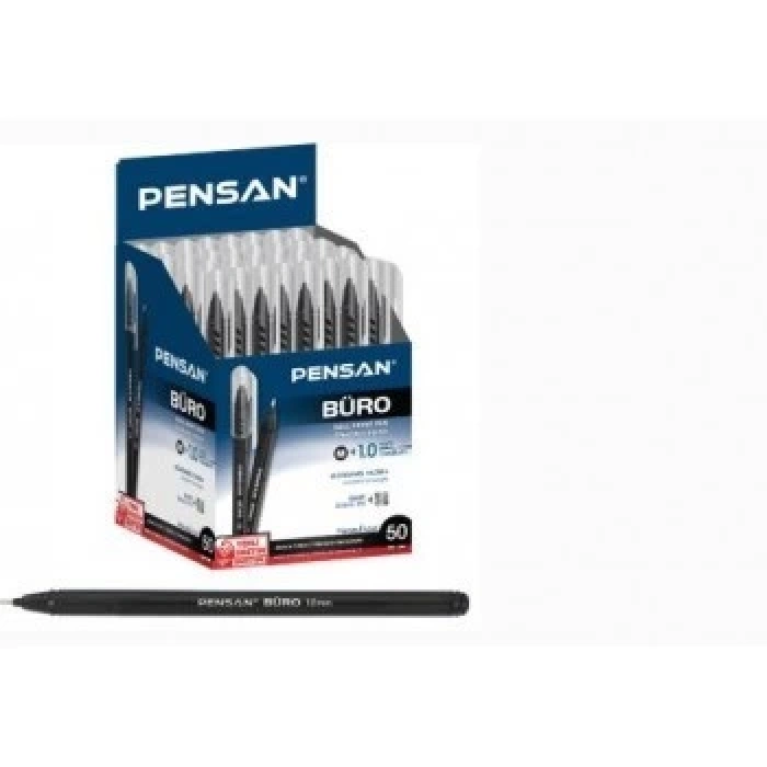 3E Grup - Pensan 2270 1.0 Mm Büro Tükenmez Kalem Siyah
