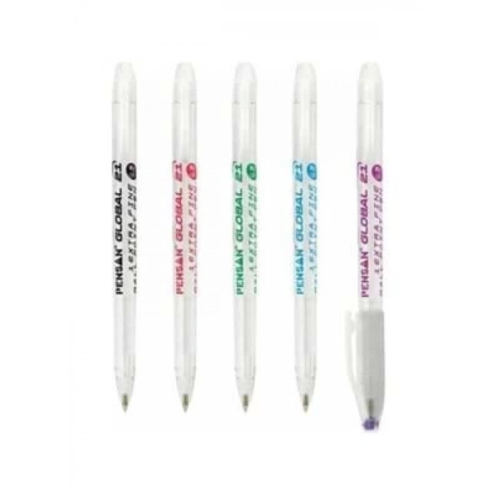 3E Grup - Pensan Global 0.5 Mm Tükenmez Kalem Yeşil