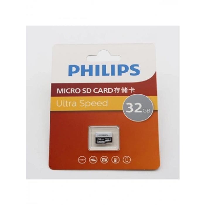 3E Grup - Philips 32 Gb A1 V30 Micro Sd Adaptörsüz Hafıza Kartı