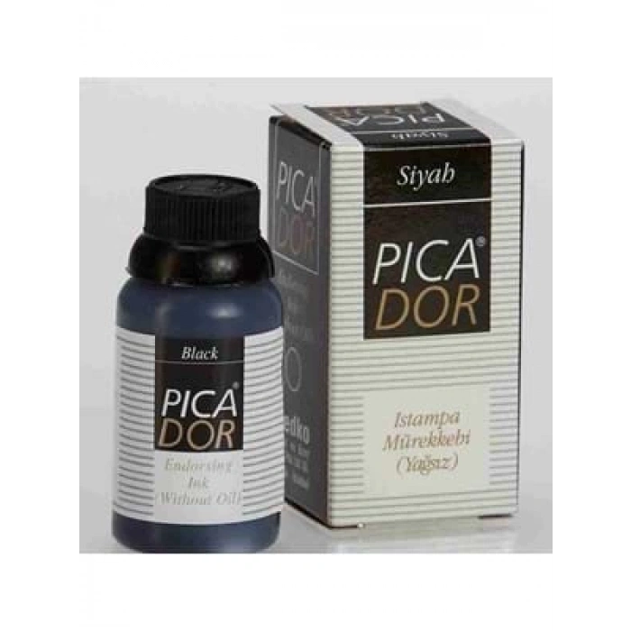 3E Grup - Picador Istampa Mürekkebi Siyah 30 Cc