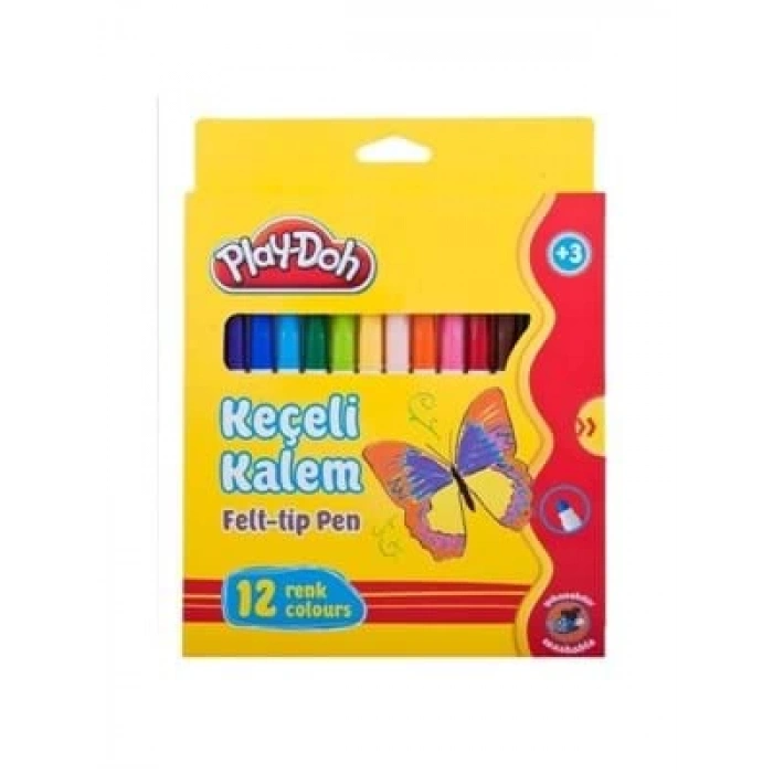 3E Grup - Play-doh 5 Mm Keçli Kalem 12li Ke007