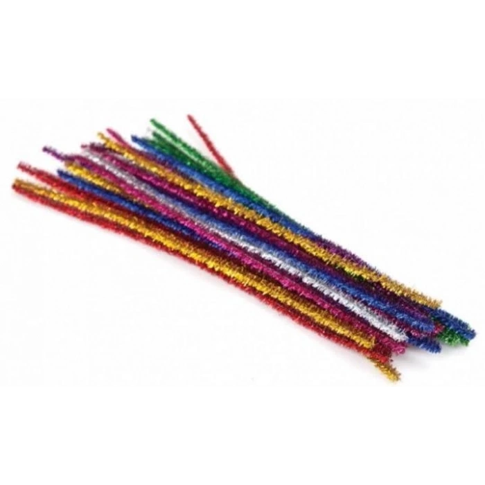 3E Grup - Puti 50 Cm Şönil Metalik 25li 4438