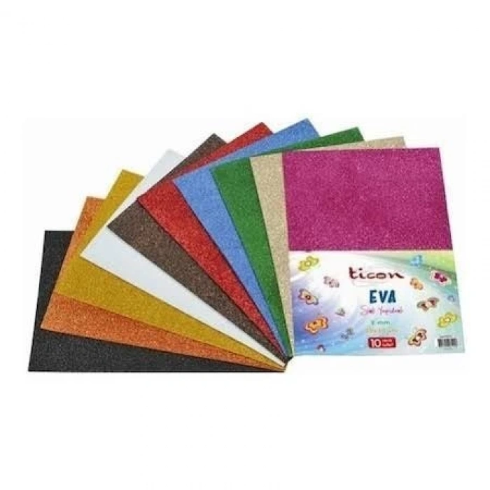 3E Grup - Puti 50x70 Fon Kartonu Simli Yeşil 2427