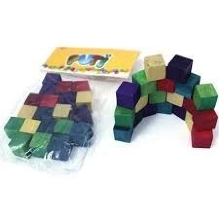 3E Grup - Puti Ahşap Renkli Küp 8870