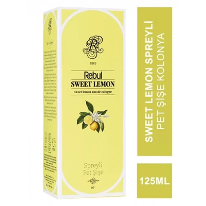 3E Grup - Rebul 125 Ml Kolonya Pet Şişe Sprey Sweet Lemon