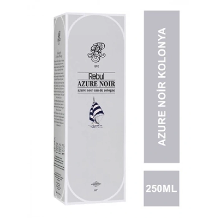 3E Grup - Rebul 250 Ml Kolonya Cam Şişe Azure Noir