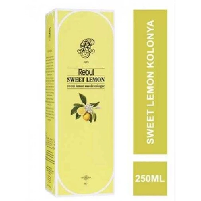 3E Grup - Rebul 250 Ml Kolonya Cam Şişe Sweet Lemon