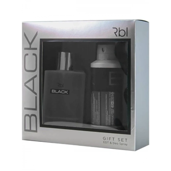 3E Grup - Rebul Black Kofre 50 Ml Edt Parfüm (deo Sprey Hediyeli 150 Ml)