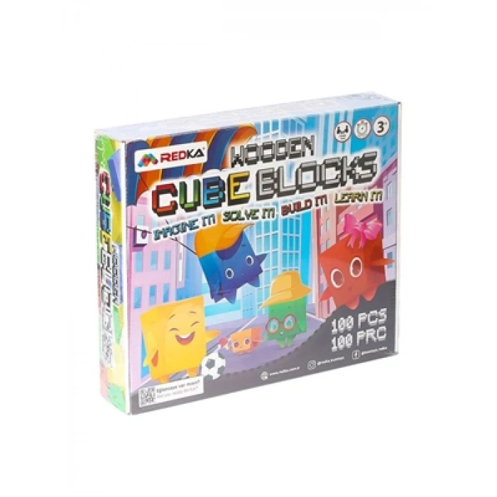3E Grup - Redka Wooden Cube Blocks Rd5642