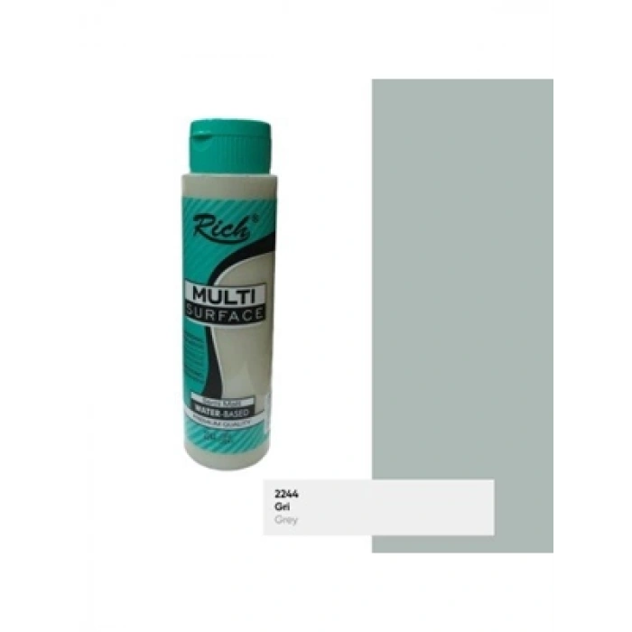 3E Grup - Rich 500 Cc Multı Surface Akrilik Boya 11185 Gri