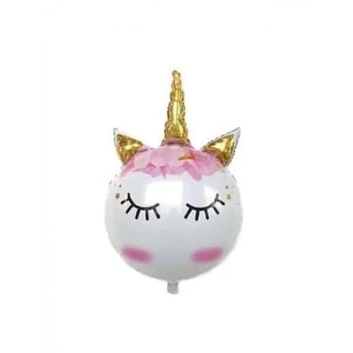 3E Grup - Rps 36 Folyo Balon Unicorn Eyelash Gold 9772