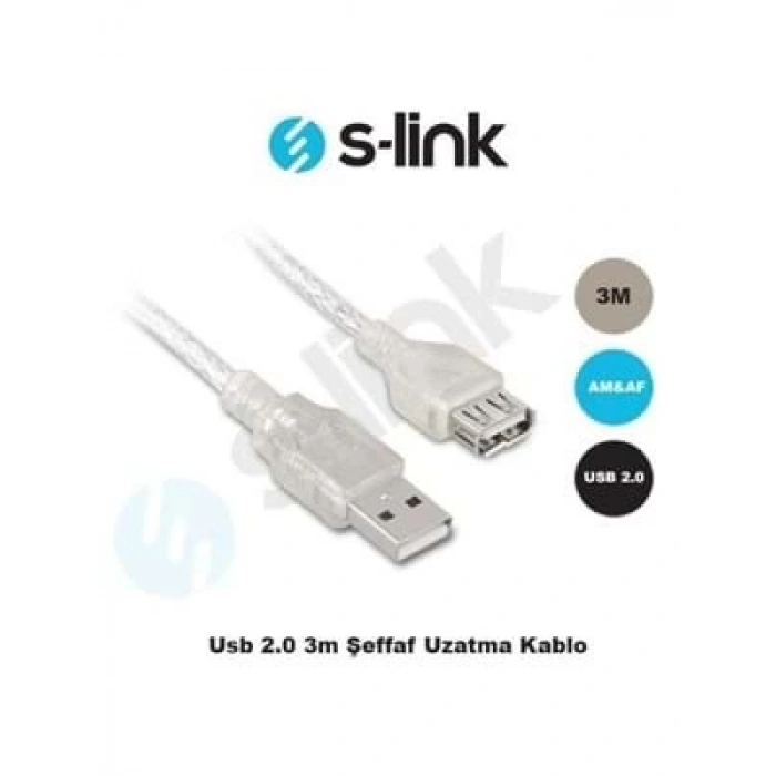 3E Grup - S-lınk Sl-af2003 3m Usb Uzatma Kablosu