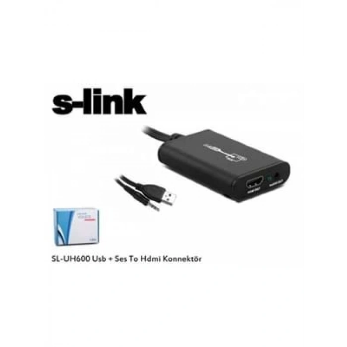 3E Grup - S-lınk Sl-uh600 Usb To Hdmı+ses Çevirici