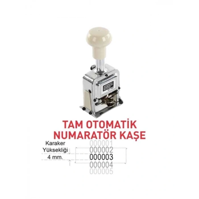 3E Grup - Sarff Ns06 6 Hane Krom Otomatik Numaratör 15314406