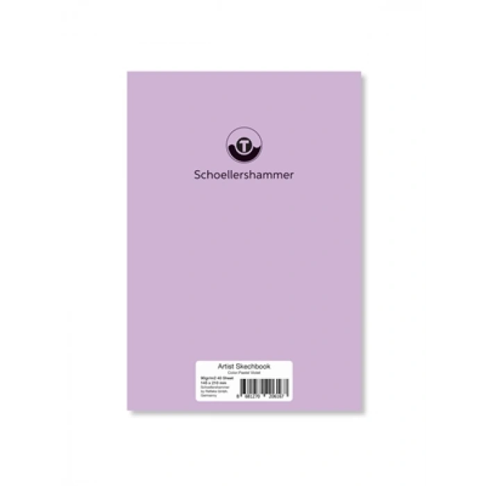 3E Grup - Schoellershammer A5 90 Gr Sketchbook (eskiz Defteri) 30 Yp Pastel Violet