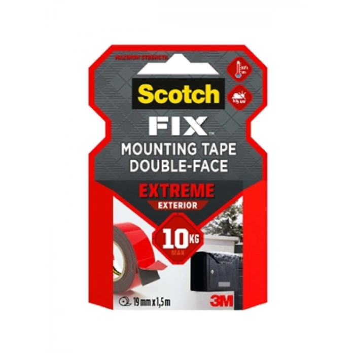 3E Grup - Scotch 19mmx1.5m Extra Güçlü Montaj Bandı 4002 4941-1915p