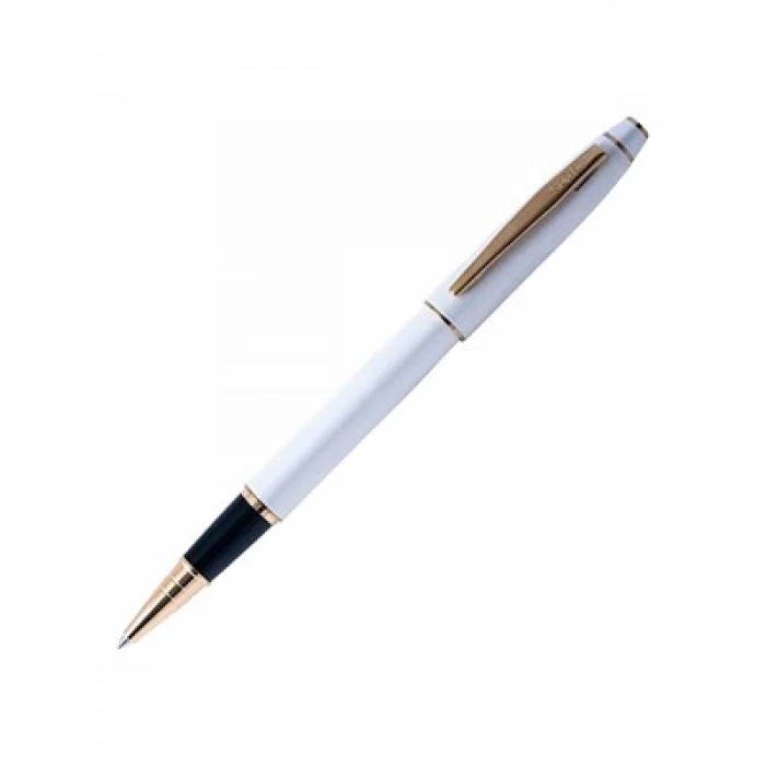 3E Grup - Scrikss 35 Roller Kalem Beyaz Altın Lüks Kutu