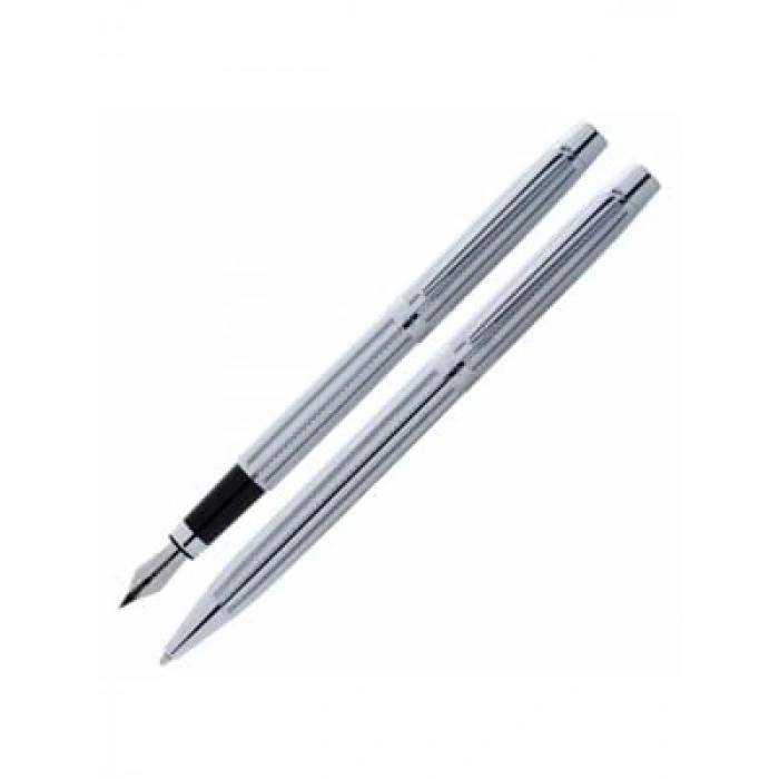 3E Grup - Scrikss 722w Balıksırtı D.kalem+tükenmez Kalem Krom