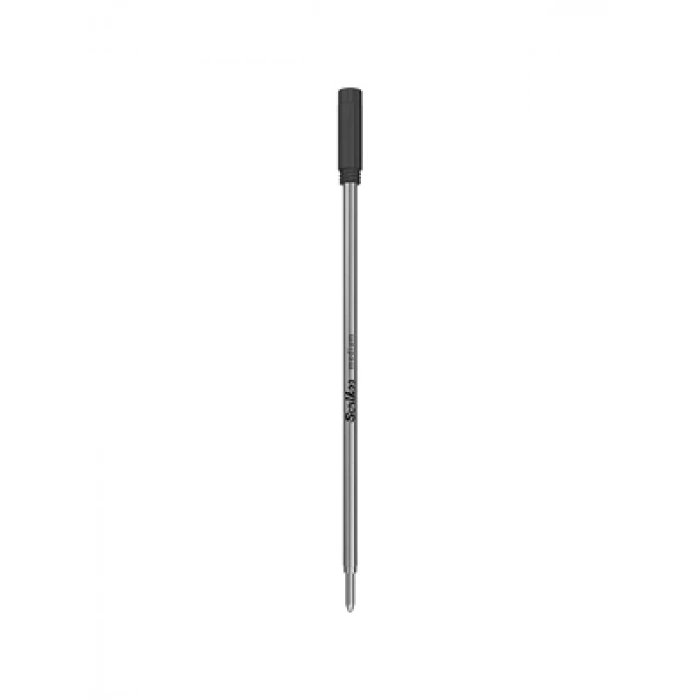 3E Grup - Scrikss M (medium) İnce Tip Tükenmez Kalem Yedeği (refil) Siyah 711