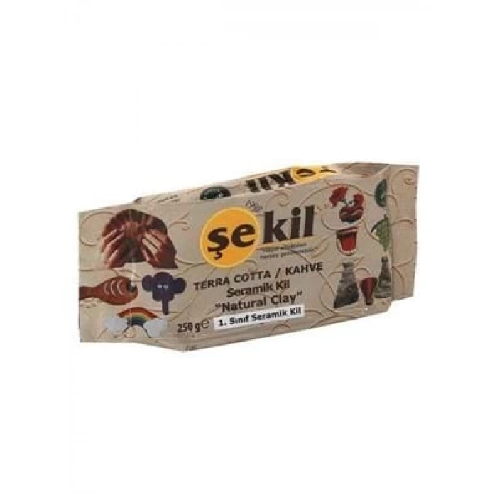 3E Grup - Şekil 250 Gr Seramik Hamuru Terra Cotta Kahve Vk250khv