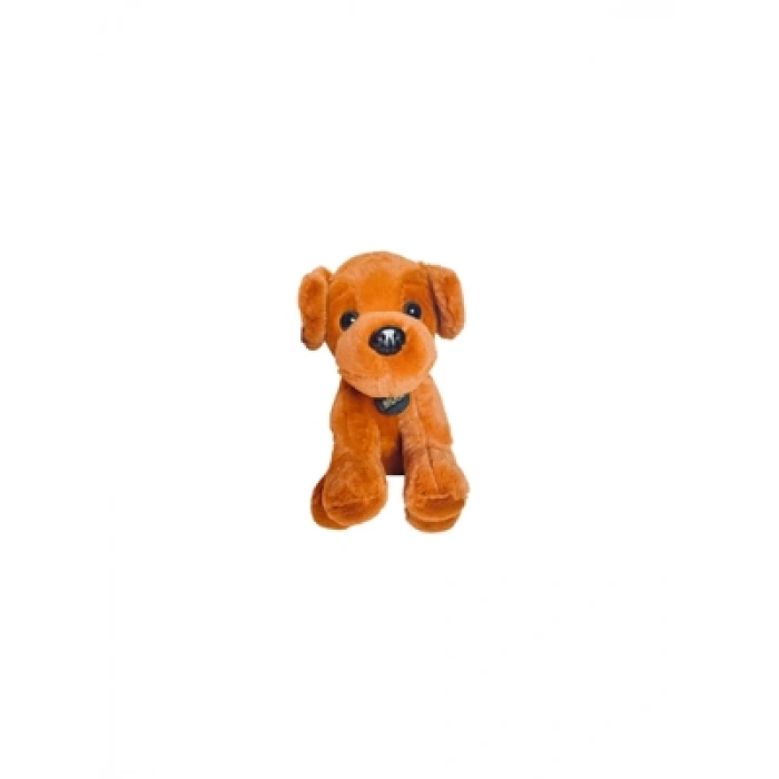 3E Grup - Selay 28 Cm Peluş Badem Köpek Kahverengi 1434