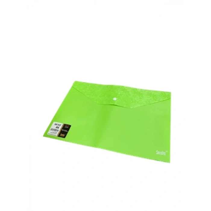 3E Grup - Sensho A4 Çıtçıtlı Dosya Yeşil Sm A4-02-16-8