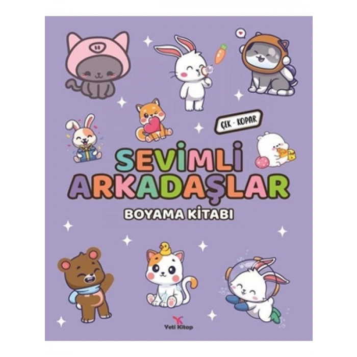 3E Grup - Sevimli Arkadaşlar Boyama Kitabı - Yeti Kitap