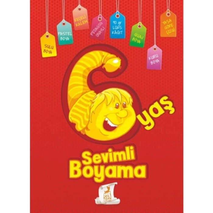 3E Grup - Sevimli Boyama 6 Yaş - Ren Çocuk Yayınları