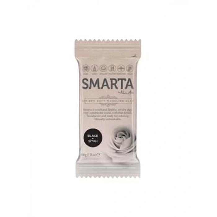 3E Grup - Smarta 100 Gr Akıllı Model Hamuru Siyah No:05