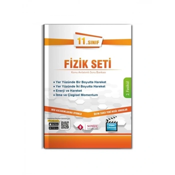 3E Grup - Sonuç Yay.- 11.sınıf Fizik Seti (4 Kitap) Konu Anlatımlı Soru Bankası 2324