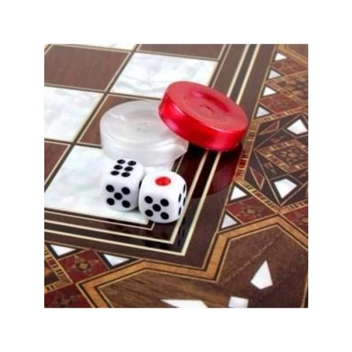 3E Grup - Star Antik Mozik Sedefli Tavla Takımı1020739