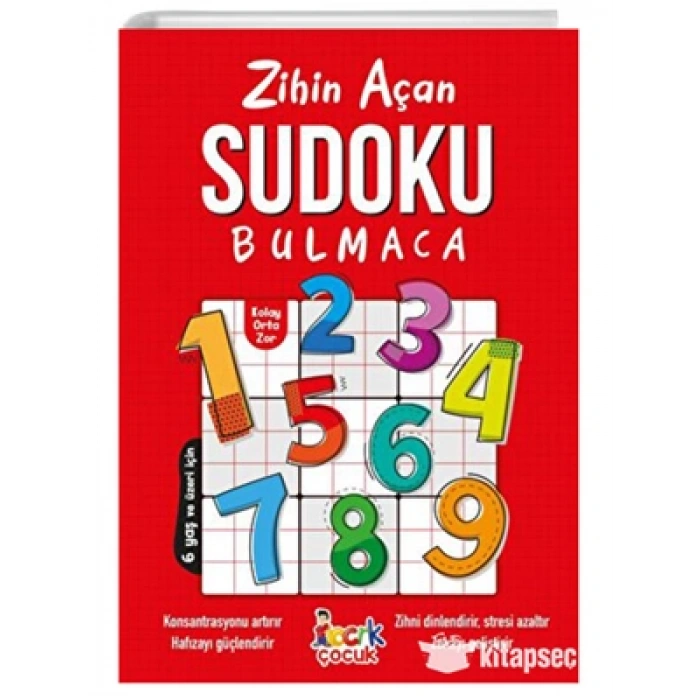 3E Grup - Sudoku Zihin Açan Sudoku Bulmaca - Bıcırık Yayınları