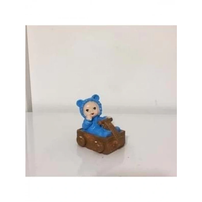 3E Grup - Sükseli Teraryum Objesi Arabalı Mavi Bebek A59014