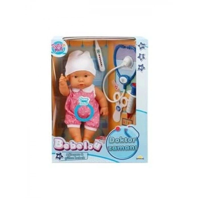 3E Grup - Sunman Bebelou 35 Cm Sesli Bebek Doktor Zamanı S01030111