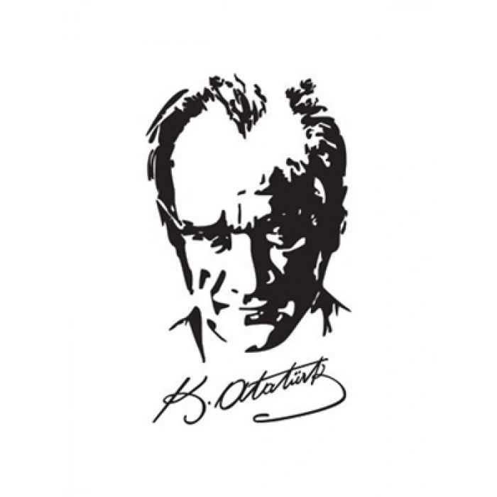 3E Grup - Svn Ata Silüet Folyo Sticker No:1