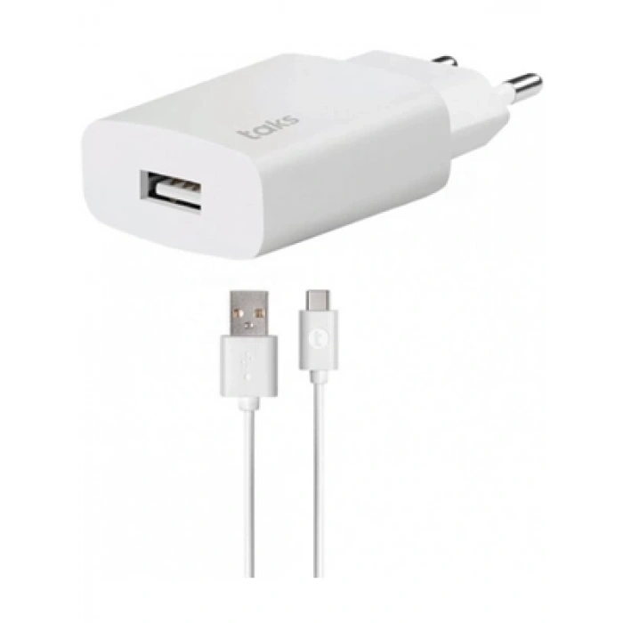 3E Grup - Taks 5ts01cb-d Type-c To Usb-a Seyahat Şarj Aleti Beyaz