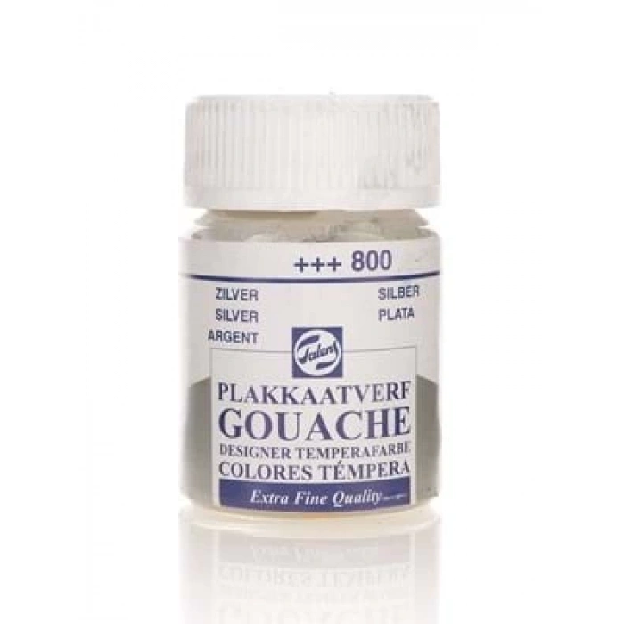 3E Grup - Talens 16 Ml Guaj Boya Şişe 800 Gümüş