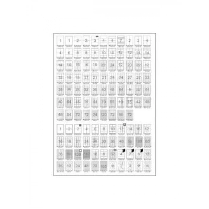 3E Grup - Tanex 70x70 Laser Etiket 100 Lü Tw-2312